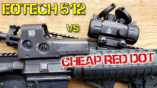 Eotech 512 vs Leapers UTG cheap red dot sight [upl. by Weig598]