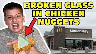 Kid Finds Broken Glass Inside His McDonalds Chicken Nuggets Original [upl. by Pampuch285]