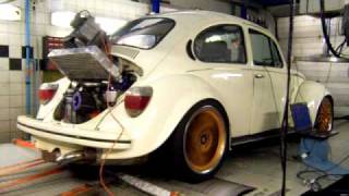 VW Type 4 Turbo 22 ltr 350 hp dynorun [upl. by Avek]