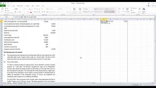 Preparation of Statement of Profit or loss and OCI  Fresco Ltd and Highwood  Practice on Excel [upl. by Eiznikam]