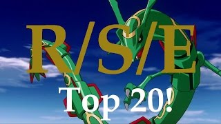 Top 20 Themes of Pokemon RSE Ruby Sapphire amp Emerald [upl. by Kablesh]