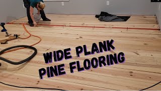 DIY Wide Plank Pine Floors – Cut from Our TREES – Face Nailed [upl. by Osher401]