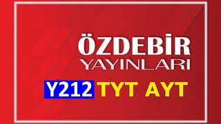 ÖZDEBİR TÜRKİYE GENELİ TYTAYT 2 DENEME Y212 Cevap Anahtarı ve Sonuçları özdebir [upl. by Rubia]