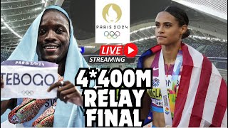 4400M RELAY FINAL LIVE Paris 2024 Olympics Watch Party [upl. by Laekcim727]