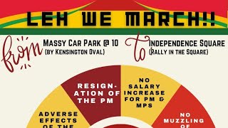 OPPOSITION LEH WE MARCH THIS SATURDAY MARCH 23rd 10am MASSY CAR PARK KENSINGTON [upl. by Prestige]