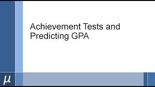 Do the SAT and GRE Predict College GPA [upl. by Maxy]