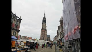 Vandaag gaan we lekker naar de markt in Delft lekker druk en veel toeristen [upl. by Nuawd]