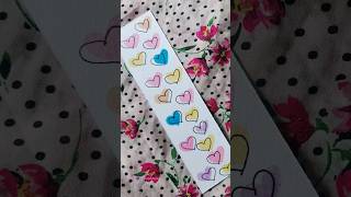 2min easy bookmark for friend diy art artshorts painting shortsfeed [upl. by Saidnac]