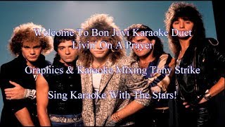 Bon Jovi Livin On A Prayer Karaoke Duet [upl. by Porush]