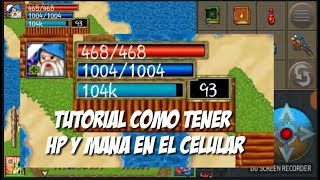 Tibiame MOD  Tutorial  Hp y Mana En celular [upl. by Nwahsad]