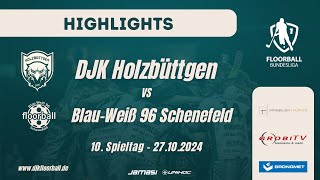 Highlights DJK Holzbüttgen vs BW 96 Schenefeld  10 Spieltag Floorball Bundesliga 202425 [upl. by Arbe]