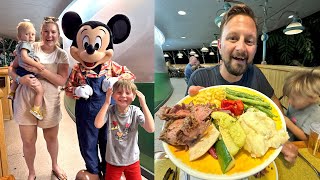 Family Dinner At Disneys Worlds Garden Grill In EPCOT  Characters Food amp Our Review [upl. by Valley]