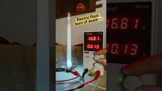 Neon electric flash burn experiment diy overvoltage cool scary halloween science [upl. by Benjamen]