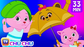 Rain Rain Go Away Nursery Rhyme With Lyrics  Cartoon Animation Songs for Kids  Cutians  ChuChu TV [upl. by Divan]