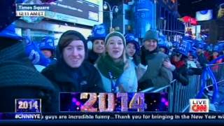 CNN New Years Eve Coverage 123113  Anderson Cooper ampCathy Griffin Pt 3 [upl. by Teodoor]