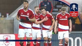 Middlesbrough 10 Accrington Stanley  Emirates FA Cup 201617 R4  Official Highlights [upl. by Ewnihc]