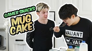 EZ Mug Cake Recipe  Gamer Snacks with Agilities and Kariv [upl. by Laram]