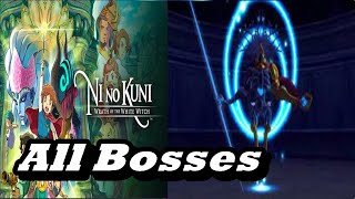 Ni No Kuni Wrath of the White Witch Remastered  All Bosses  All Boss Fights [upl. by Ut]