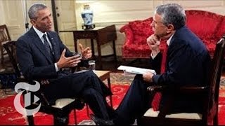 EXCLUSIVE FULL INTERVIEW Obama on the World  The New York Times [upl. by Monney]