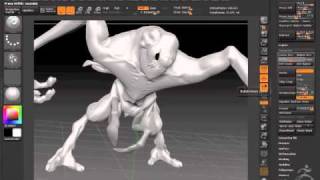 Cloverfield Monster in ZBrush 4 [upl. by Elder40]