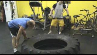 Firefighter Workout  Tire FlipSledgehammer Slam Partner Combo  OPT For Fitness [upl. by Chesna]