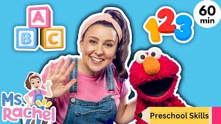 Ms Rachel amp Elmo Get Ready For School  ABC Song Numbers Colors  Toddler amp Preschool Learning [upl. by Shandie]