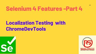 4  Localization Testing with Selenium 4 using ChromeDevTools Protocols [upl. by Olonam]