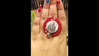 Diy finger ring making tutorial diy fingerringrs trending ytshorts [upl. by Grigson]