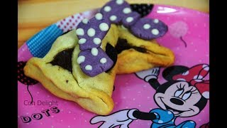 אוזני המן מיני מאוס  Minnie mouses hamantaschen cookies [upl. by Eynaffit]