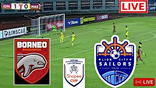 Borneo FC Samarinda vs Lion City Sailors Live Football  ASEAN Club Championship 2024 gameplay pes21 [upl. by Haya]