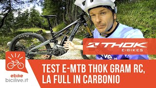 Test eMTB THOK GRAM 2023 la full in carbonio per lenduro elettrico [upl. by Nahtnamas33]