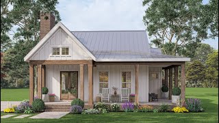 EXCLUSIVE MODERN FARMHOUSE PLAN 00900331 WITH INTERIOR [upl. by Friday805]