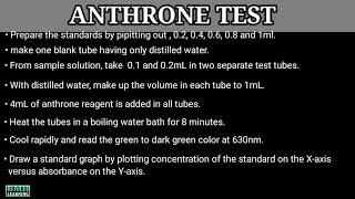 Estimation Of Carbohydrates By Anthrone Test  Anthrone Test For Carbohydrates [upl. by Gregson]