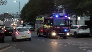 London Fire Brigade  G211 HARROW Spare Pump Ladder responding [upl. by Doroteya]