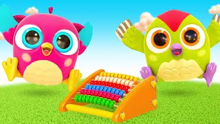 Baby learning videos amp baby cartoon full episodes  Hop Hop the owl amp funny cartoons for kids [upl. by Auqinom]