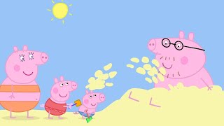 Peppa Pig Türkçe  plajda bir gün  Çocuklar İçin Çizgi Filmler [upl. by Nerahs]