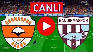 🔴ADANASPOR BANDIRMASPOR MAÇI CANLI İZLE  eFootball Türkçe Simülasyon [upl. by Lleval959]