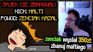 DONEJTUJE SAJKA ŻEBY ZBANOWAŁ MALTIEGO NA LIVE [upl. by Frasquito606]