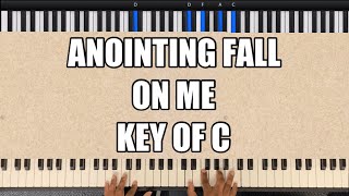 Anointing Fall On Me  Gospel Hymn  Beginner Piano Tutorial  Lesson [upl. by Hterrag]