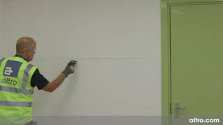 Altro Whiterock Installation 4 Application tape [upl. by Einhpad]