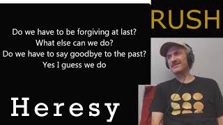 Vegan reaction RUSH Heresy lyrics commentary [upl. by Mota470]