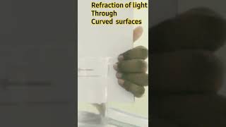 Refraction of light Through curved surfaces [upl. by Heady]