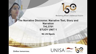 Study Unit 1 Narrative Discourse [upl. by Ikairik183]