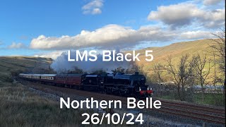 Another Fine Day For LMS Black 5 45212 Working The Northern Belle [upl. by Aneek]