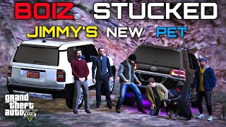 JIMMY KA NEW PET DOG  BOIZ STUCKED IN THUNDERSTORM  GTA 5  Real Life Mods 519  URDU [upl. by O'Neil]