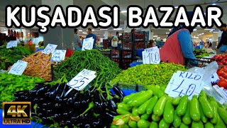 KUŞADASI TÜRKIYE BAZAAR  October 1 2024  4k UHD 60fps [upl. by Napas]