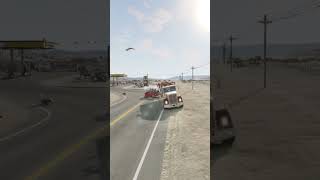 Car Accident On Highway Crash Test shorts beamngdrive [upl. by Marcia]