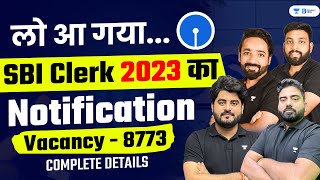 SBI Clerk 2023 Notification  SBI Clerk Notification 2023  SBI Clerk Vacancy 2023 [upl. by Nail]