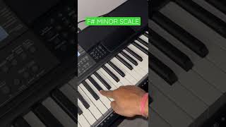 F Sharp Minor Scale  Learn Minor Scales  Piano Lesson  Keyboard Lesson  Music shorts [upl. by Moser]