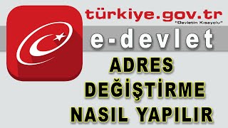 e devlet Adres İkamet Değişikliği Nasıl Yapılır Bilgisayar [upl. by Ainezey]